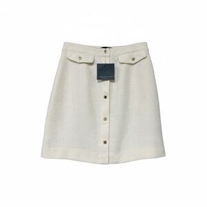 🔻Marc New York Andrew Marc Ivory Bouclé Button-Front Skirt NWT | Size 14